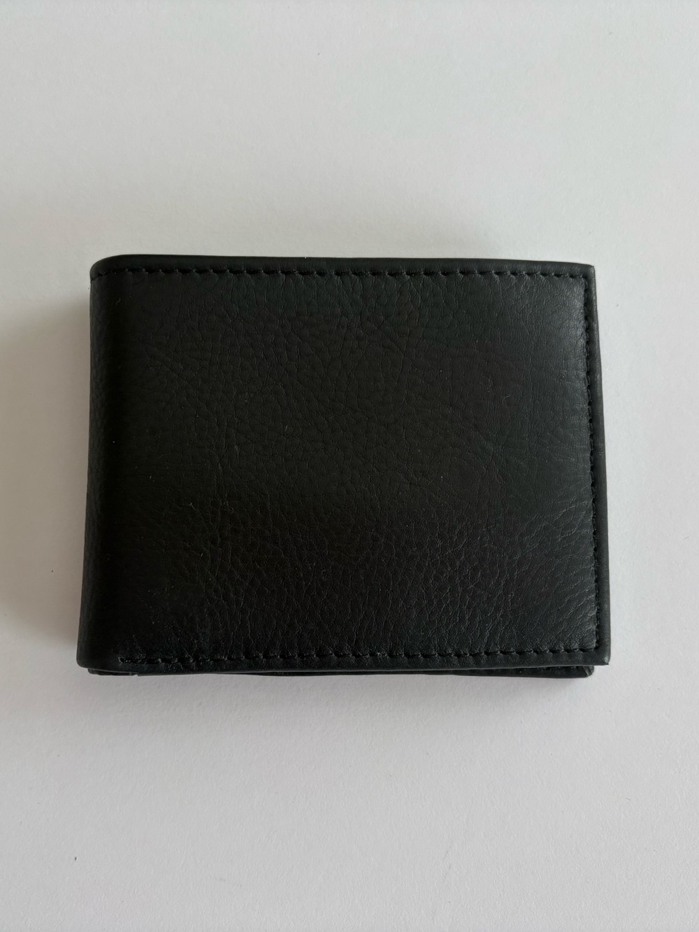 New Genuine Leather George Bi-fold Wallet ID Window RFID Protection